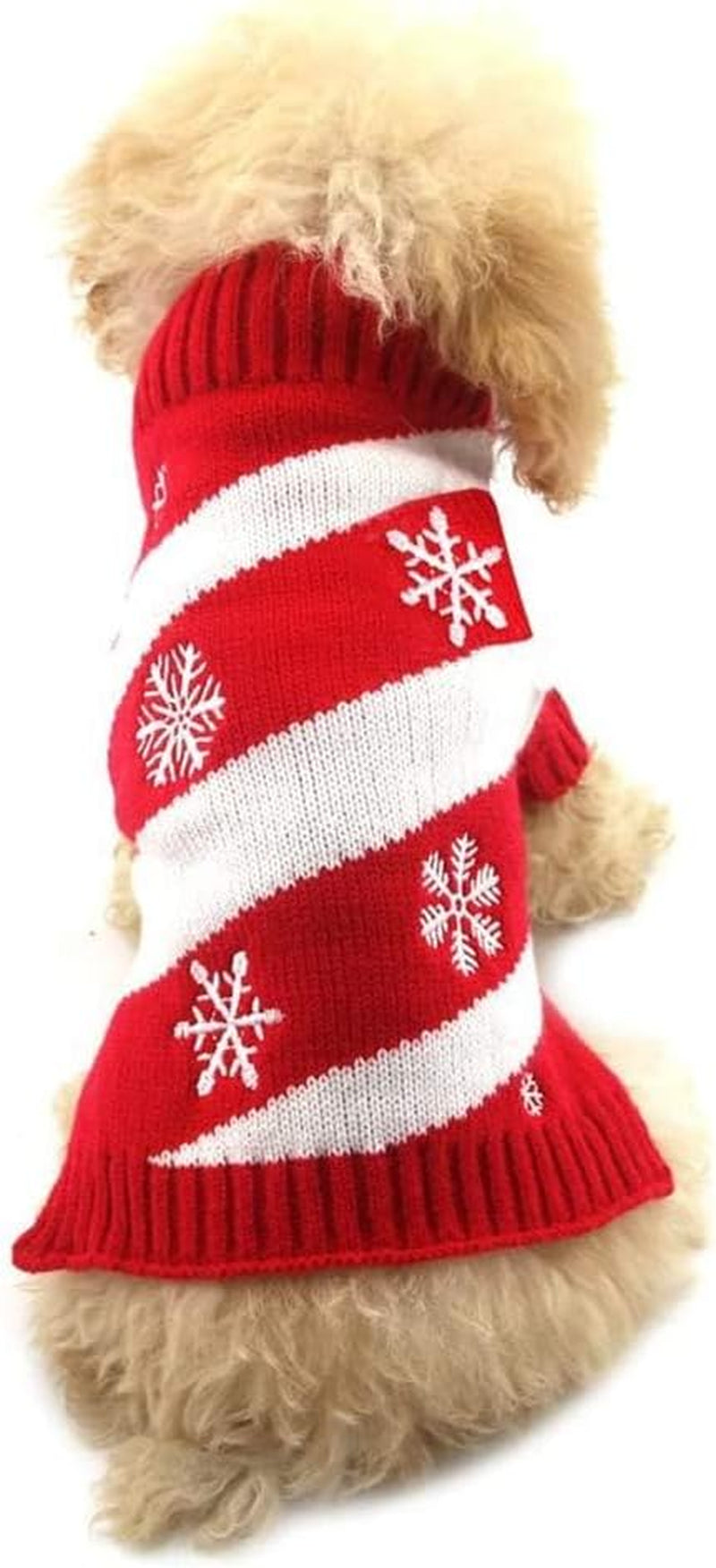 Dog Sweater Pet Christmas Elk Bells Sweaters Halloween Reindeer for Small Dog and Cat (M, Green)
