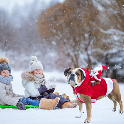 New Santa Dog Costume,Dog Christmas Costume,Dog Santa Claus Costume,Pet Christmas Clothes,Winter Hoodie Coat Clothes for Dog Pet Clothing Chihuahua Yorkshire Poodle